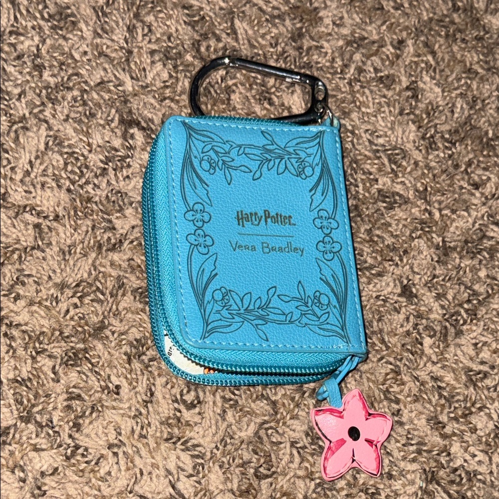 Vera Bradley Harry Potter Blue Floral Pouch